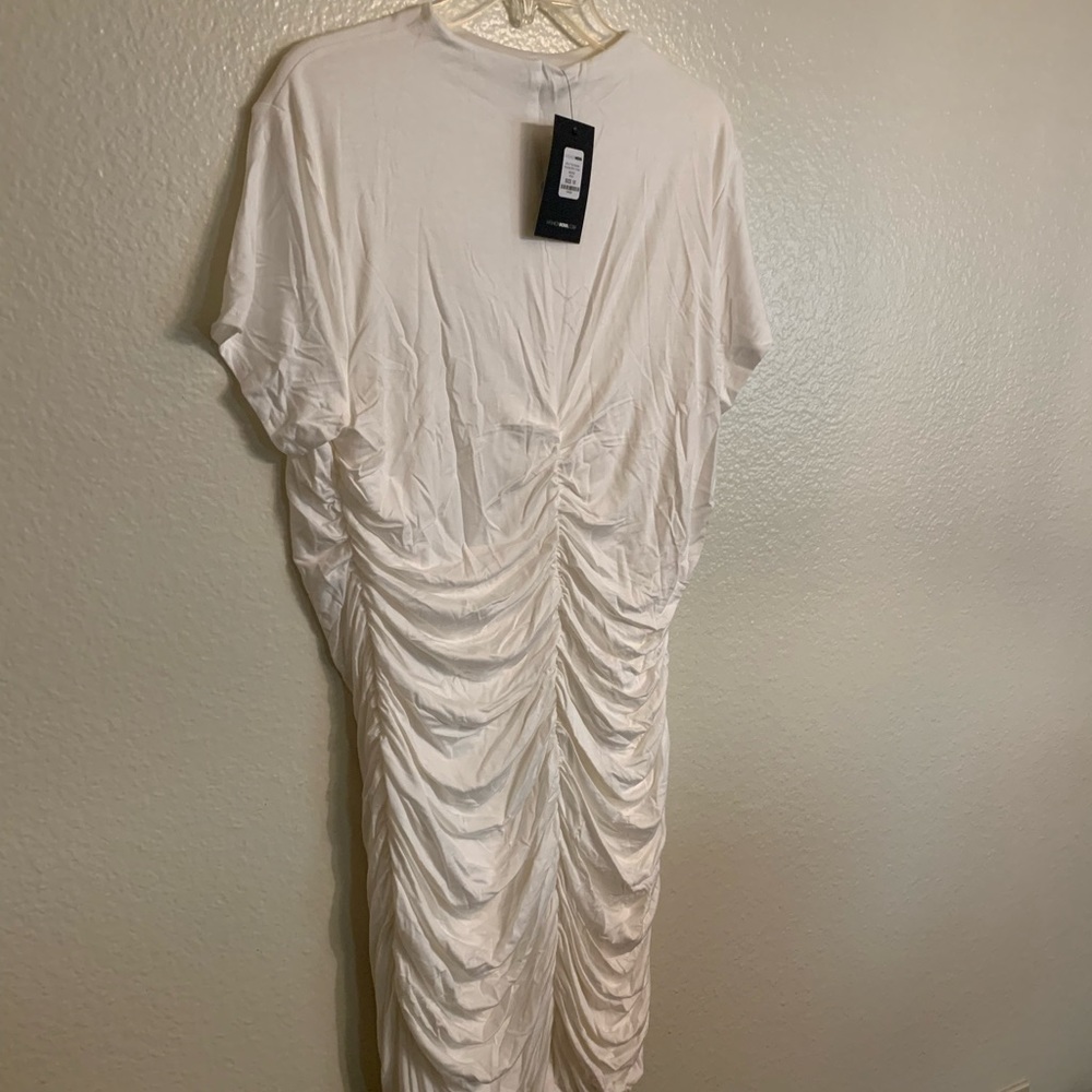 Strut the streets ruched mini dress